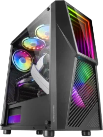 Mars Gaming MC777 Black, Glasfenster