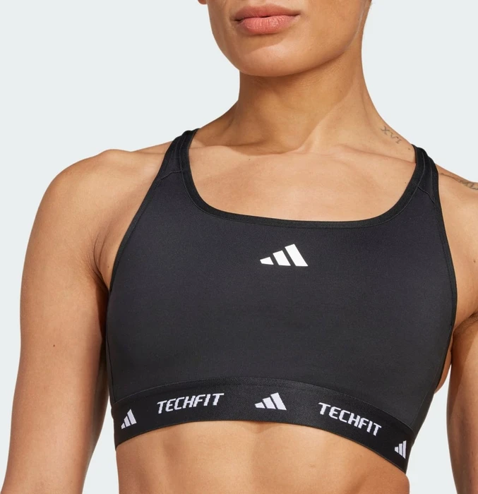 adidas TECHFIT Medium-Support Sport-BH black (Damen)
