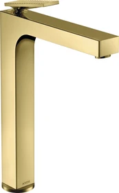 Hansgrohe Axor Citterio 280 Waschbeckenarmatur mit Hebelgriff und Rautenschliff polished brass