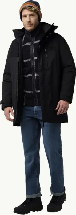 Jack Wolfskin Gletschersee Funktionsmantel schwarz (Herren)