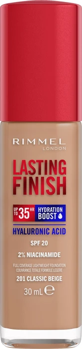 Rimmel Lasting Finish 35H Foundation 201 classic beige LSF20, 30ml
