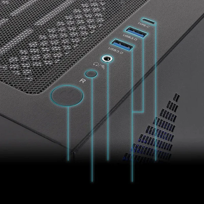 Thermaltake Arcus 190 TG ARGB Black, Glasfenster