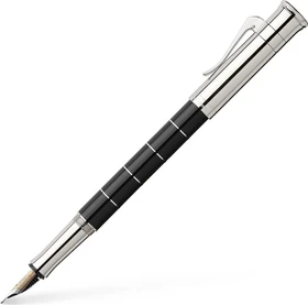 Graf von Faber-Castell Classic Anello schwarz/silber, rechte Hand, mittel