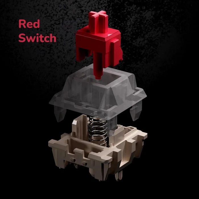 RK Royal Kludge M75 Wireless, grau/schwarz, LEDs RGB, hot-swap, RK RED, USB/Bluetooth, US