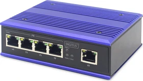 Digitus Professional DN-65 Industrial Railmount Switch, 5x RJ-45 (DN-650105)