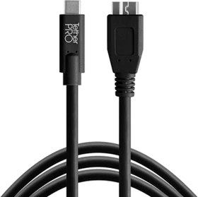 Tether Tools TetherPro USB 3.1 Gen 1 Kabel USB-C/Micro-USB-B 4.6m schwarz