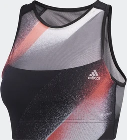 adidas Unleash Confidence Bustier Sport-BH black/white/signal pink/coral (Damen)