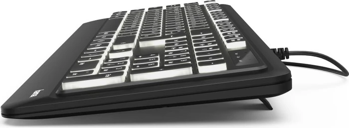 Hama KC-550 beleuchtete Tastatur, schwarz, USB, DE