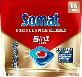 Somat Excellence Premium 5in1 Geschirrspültabs, 16 Stück