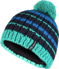 Trollkids Hafjell Bobble Mütze navy/aqua (Junior)