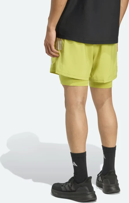 adidas Own The Run Climacool 2in1 Laufhose kurz preloved lime (Herren)