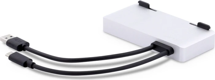LMP USB-C Attach Hub, 1x USB-C 3.0 [Stecker], 1x USB-A 3.0 [Stecker], silber