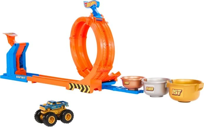 Mattel Hot Wheels Monster Trucks Loop & Flip Trophy Challenge