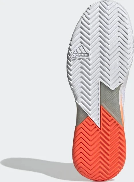 adidas Adizero Ubersonic 4 cloud white/silver metallic/solar red (Herren)