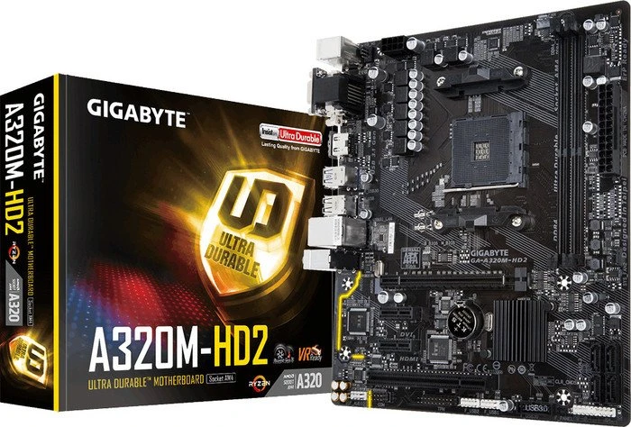 GIGABYTE GA-A320M-HD2 (AMD AM4)