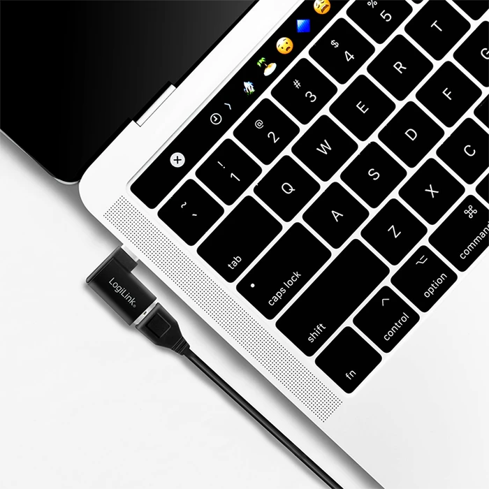 LogiLink USB 3.0 Adapter, USB-C 3.0 [Stecker] auf USB-A 3.0 [Buchse], horizontal gewinkelt 90°