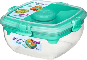 Sistema Salat To Go quadratisch Aufbewahrungsbehälter 1.1l