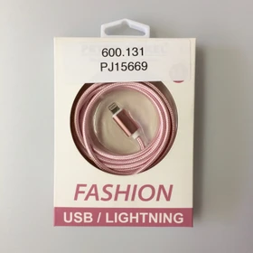 Peter Jäckel Fashion Cable USB-A/Apple Lightning 1.5m rosa