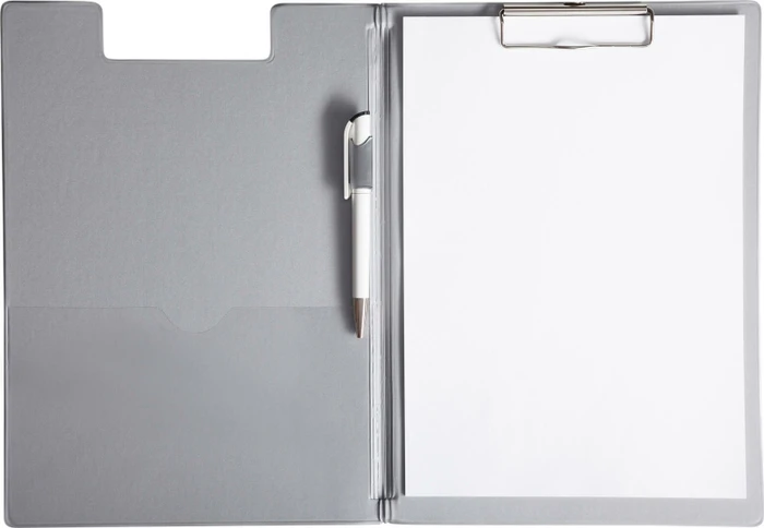 Maul Klemmbrettmappe mit Folienüberzug, A4, grau/silber