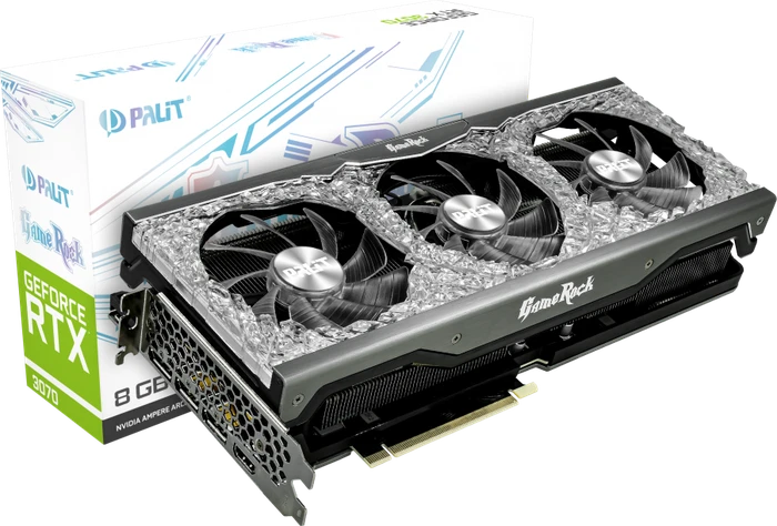 Palit GeForce RTX 3070 GameRock V1 (LHR), 8GB GDDR6, HDMI, 3x DP