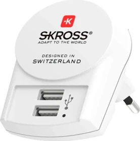 Skross Euro USB Charger (2xA) weiß