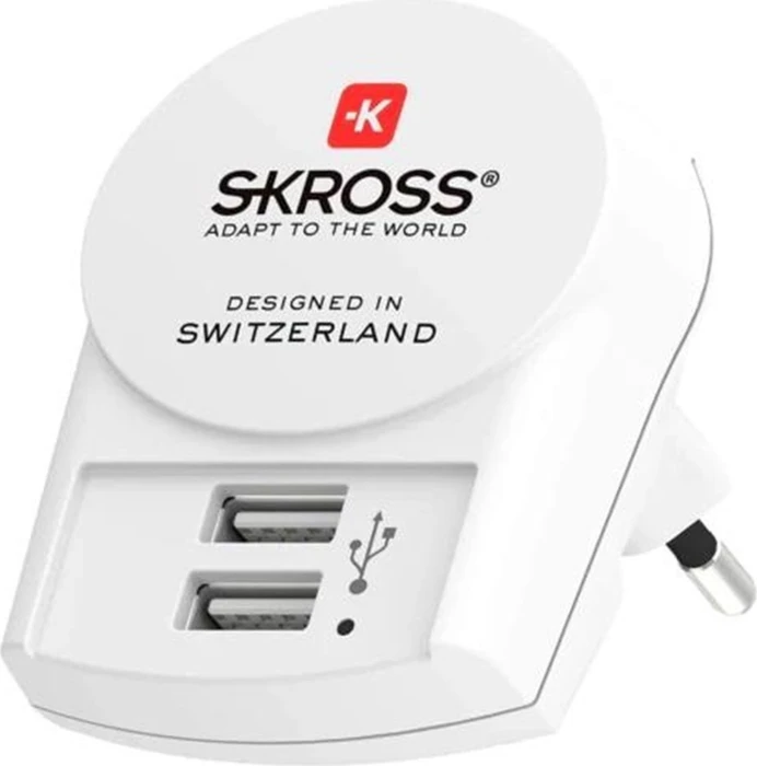 Skross Euro USB Charger (2xA) weiß