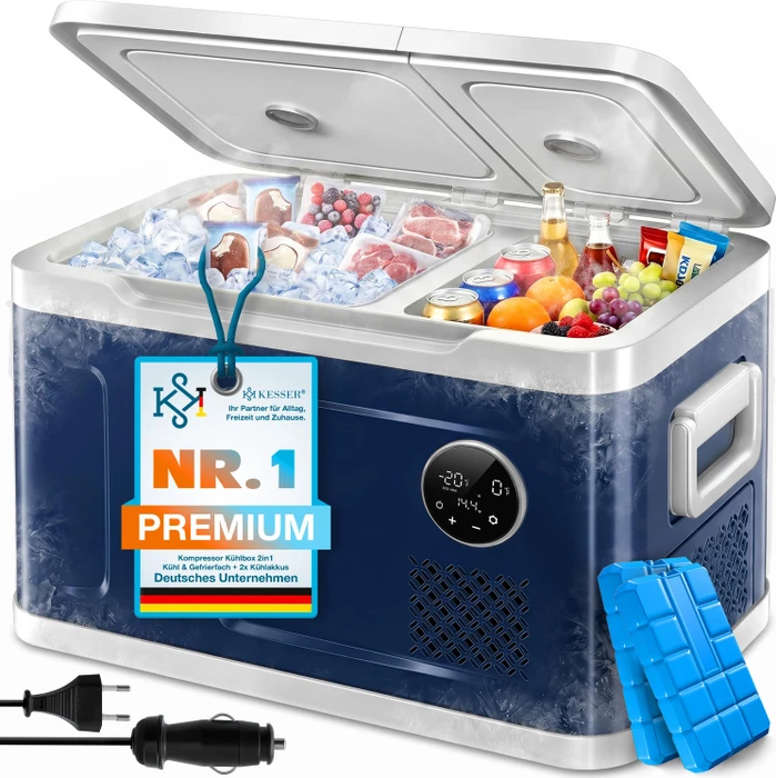 Kesser 2in1 49l Kompressor-Kühlbox navy
