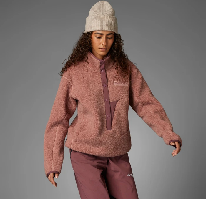 adidas Terrex Xploric High Pile Fleece Pullover warm clay (Damen)