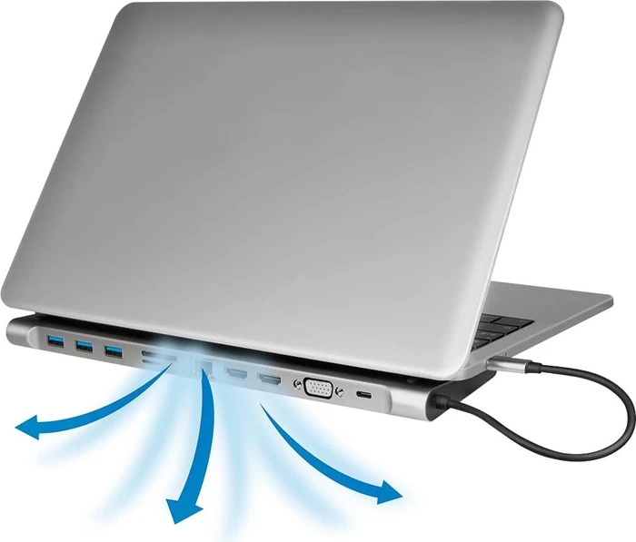 LogiLink USB 3.2 Gen 1 Dockingstation 11-Port, USB-C 3.0 [Stecker]