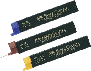 Faber-Castell Super-Polymer Druckbleistiftmine 2B 0.5mm graphit
