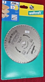 Wolfcraft Serie Blau Kreissägeblatt 100Z, 150x2x16mm, 1 Stück