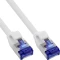 InLine Patchkabel Slim, PoE 87W, TPE (LSZH) flexibel, Cat6a, S/FTP, RJ-45/RJ-45, 1m, weiß Vorschaubild