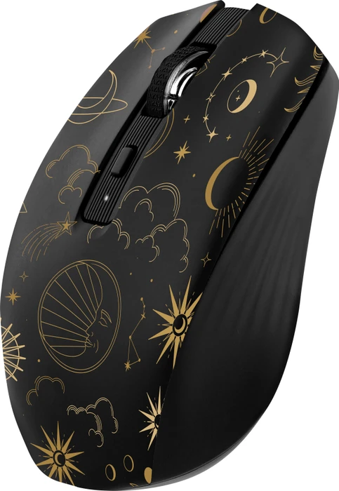 T'nB Rechargeable Bluetooth Wireless Mouse, Astro Exclusiv schwarz/gold, USB/Bluetooth