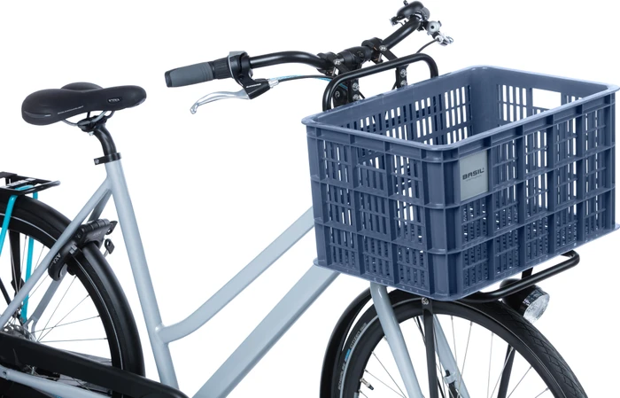 Basil Crate L Fahrradkorb bluestone