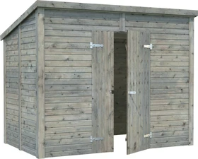 Palmako Leif 4.5m² Gartenhaus grau tauchgrundiert