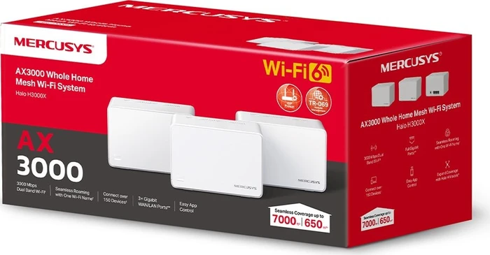 Mercusys Halo H3000X, AX3000, 3er-Pack