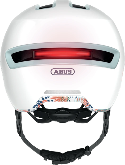 ABUS HUD-Y Helm flower white shiny
