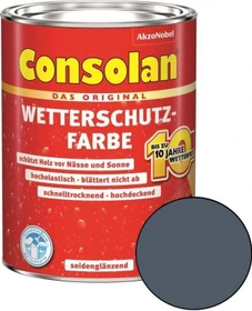 Consolan Wetterschutz-Farbe außen schiefer, 750ml