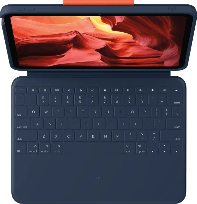 Logitech Rugged Combo 4 for Education für iPad 10, blau, DE