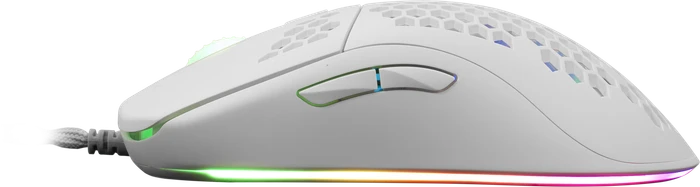 White Shark Galahad White Gaming Mouse, weiß, USB