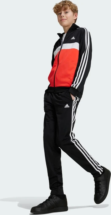 adidas Essentials 3-Streifen Tiberio Trainingsanzug black/bright red/white (Junior)