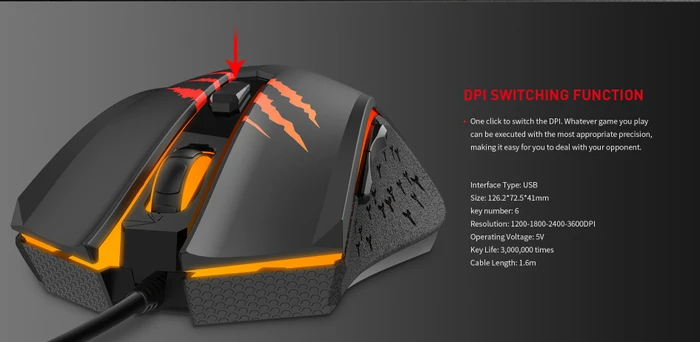 Havit Gamenote MS1027 RGB Gaming Mouse schwarz, USB