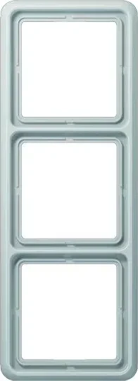 Jung Serie CD 500 Rahmen Duroplast 3-fach, lichtgrau