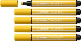 STABILO Pen 68 MAX gelb, 5er-Pack