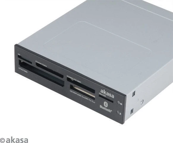 Akasa Internal Multi-Slot-Cardreader, Bluetooth, USB 2.0 9-Pin Stecksockel [Stecker]