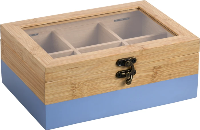 Kesper 5894 Bambus Teebox mit 6 Fächern
