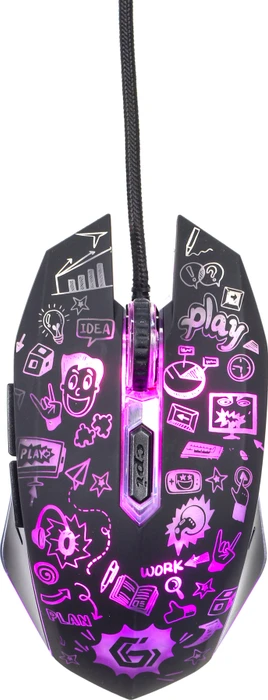 Gembird Optical LED Mouse 6B-02 Grafix, Motiv, USB