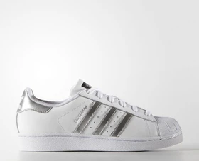 adidas Superstar white/silver metallic/core black (Damen)