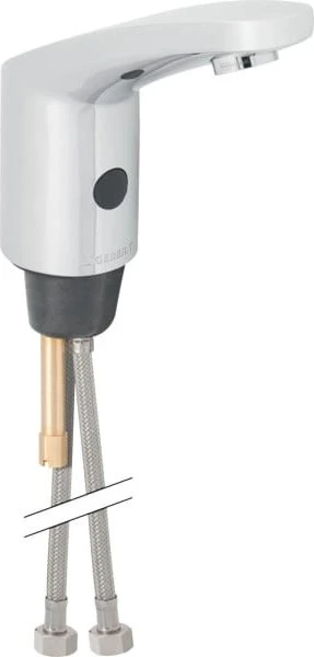 Geberit Typ 185 Waschtischarmatur mit Batteriebetrieb mit Mischer hochglanz-verchromt