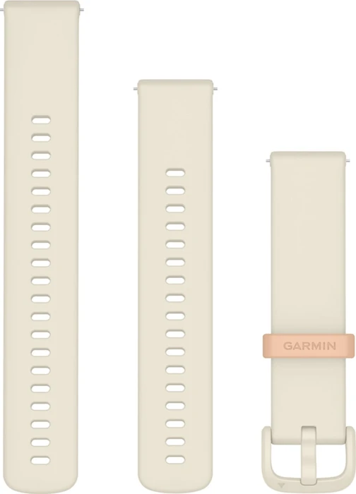 Garmin Schnellwechsel Ersatzarmband 20mm Silikon bone/metallic pink dawn